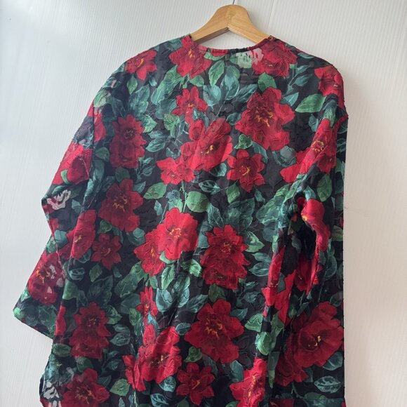 VTG 90s Victorias Secret Women Nightshirt Pajamas Sz S Gold Label Sheer Textured - Picture 15 of 15